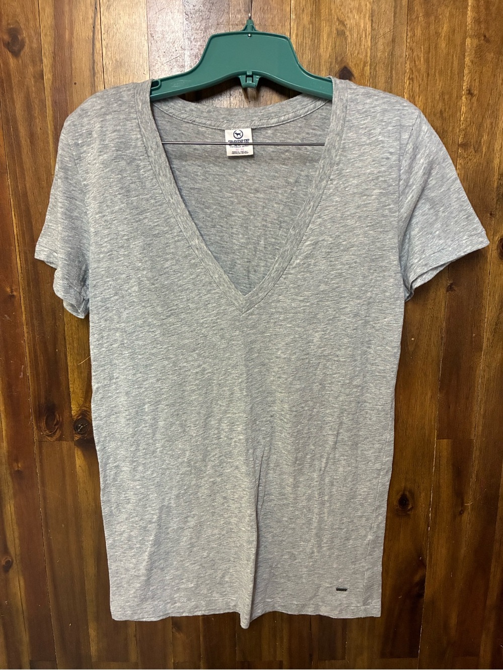 Victoria's Secret PINK Heather Gray Y2K Crewneck Tee (M)